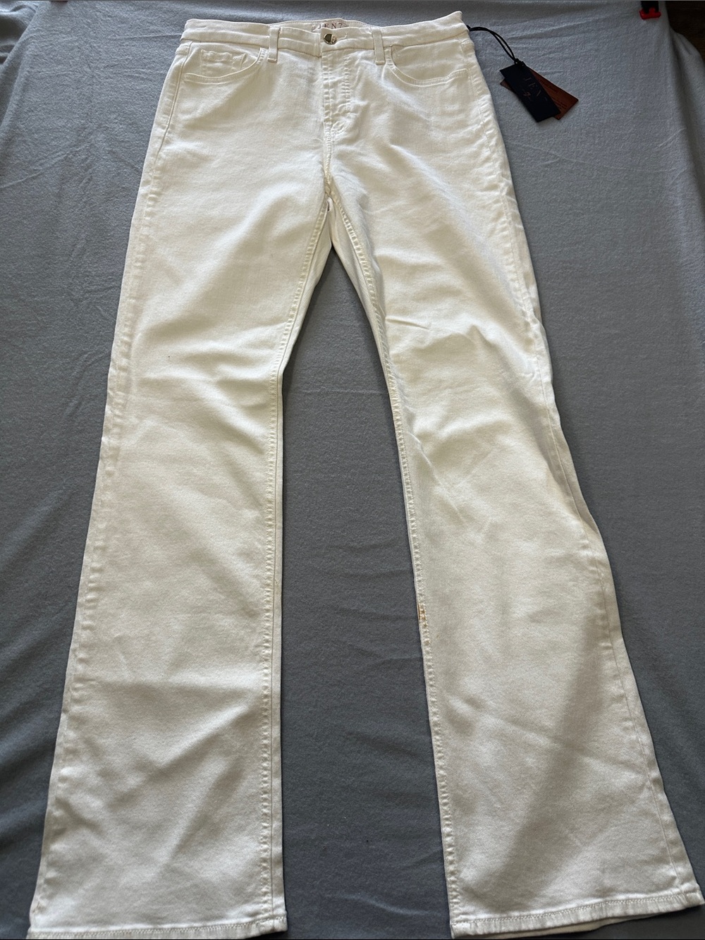 7 For All Mankind White Boot Cut Women's Jeans